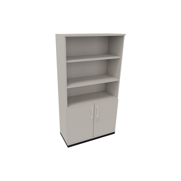 4003969068025 - Kombischrank 2OH Tür 3OH Regal B1000xT442xH1869mm an Lichtgrau 4003969068025 Soennecken