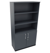 Regalschrank endless 820115382, abschlie&szlig;bar, 5 OH, lavagrau, 100x186,9x44,2cm (BxHxT)