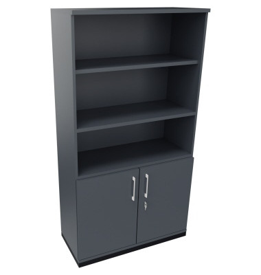 Regalschrank endless 820115382, abschlie&szlig;bar, 5 OH, lavagrau, 100x186,9x44,2cm (BxHxT)