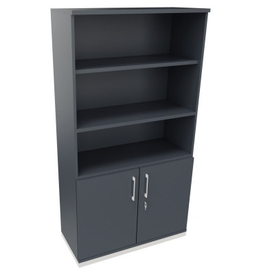 Regalschrank endless 820115582, abschlie&szlig;bar, 5 OH, lavagrau, 100x186,9x44,2cm (BxHxT)