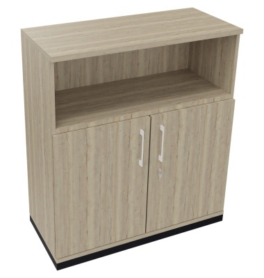 Kombischrank 2OH Tür 1OH Regal B1000xT442xH1133mm an/Eiche Nat