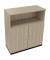 Kombischrank 2OH Tür 1OH Regal B1000xT442xH1133mm an/Eiche Nat