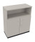 Kombischrank 2OH Tür 1OH Regal B1000xT442xH1133mm an/Lichtgrau