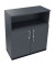 Kombischrank 2OH Tür 1OH Regal B1000xT442xH1133mm an/Lavagrau