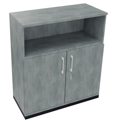 Regalschrank endless 820115683, abschlie&szlig;bar, 3 OH, beton hell, 100x113,3x44,2cm (BxHxT)