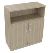 Kombischrank 2OH Tür 1OH Regal B1000xT442xH1133mm si/Eiche Nat