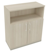 Kombischrank 2OH Tür 1OH Regal B1000xT442xH1133mm si/Akazie