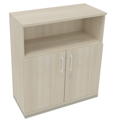 Kombischrank 2OH Tür 1OH Regal B1000xT442xH1133mm si/Akazie