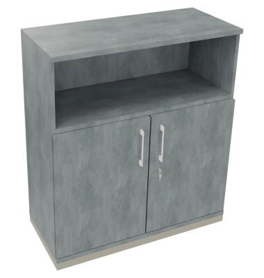 Regalschrank endless 820115783, abschlie&szlig;bar, 3 OH, beton hell, 100x113,3x44,2cm (BxHxT)