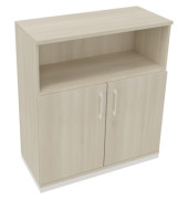 Kombischrank 2OH Tür 1OH Regal B1000xT442xH1133mm ws/Akazie