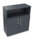 Kombischrank 2OH Tür 1OH Regal B1000xT442xH1133mm ws/Lavagrau