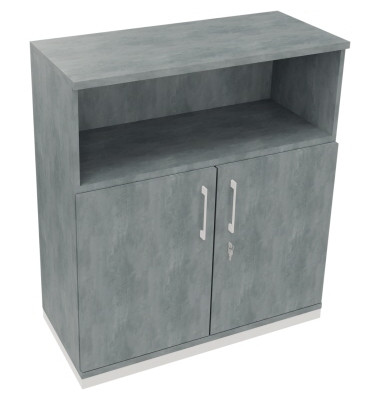 Regalschrank endless 820115883, abschlie&szlig;bar, 3 OH, beton hell, 100x113,3x44,2cm (BxHxT)