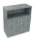 Kombischrank 2OH Tür 1OH Regal B1000xT442xH1133mm ws/Beton