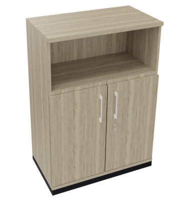 Kombischrank 2OH Tür 1OH Regal B800xT442xH1133mm an/Eiche Nat