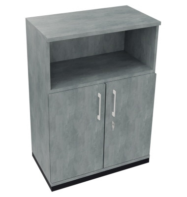 Regalschrank endless 820115983, abschlie&szlig;bar, 3 OH, beton hell, 80x113,3x44,2cm (BxHxT)