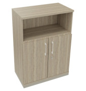 Kombischrank 2OH Tür 1OH Regal B800xT442xH1133mm si/Eiche Nat
