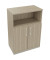 Kombischrank 2OH Tür 1OH Regal B800xT442xH1133mm si/Eiche Nat