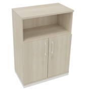 Kombischrank 2OH Tür 1OH Regal B800xT442xH1133mm ws/Akazie
