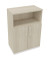 Kombischrank 2OH Tür 1OH Regal B800xT442xH1133mm ws/Akazie