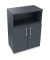 Kombischrank 2OH Tür 1OH Regal B800xT442xH1133mm ws/Lavagrau