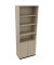 Kombischrank 2OH Tür 4OH Regal B800xT442xH2221mm an/Eiche Nat