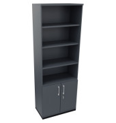 Regalschrank endless 820116582, abschlie&szlig;bar, 6 OH, lavagrau, 80x222,1x44,2cm (BxHxT)