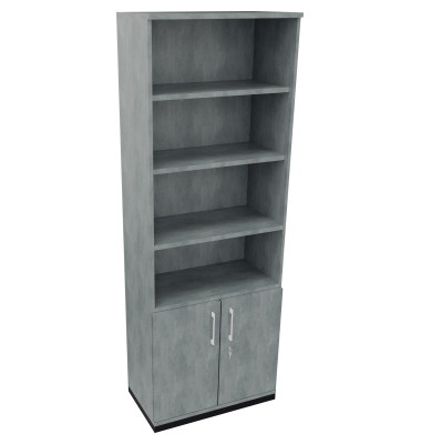 Regalschrank endless 820116583, abschlie&szlig;bar, 6 OH, beton hell, 80x222,1x44,2cm (BxHxT)