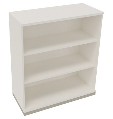 Regal 3OH B1000xT442xH1133mm Silberaluminium/Diamant Weiß
