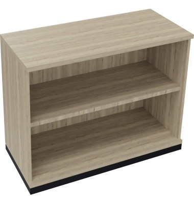 Regal 2OH B1000xT442xH781mm Anthrazit-Metallic/Eiche Natur