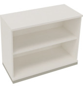 Regal 2OH B1000xT442xH781mm Silberaluminium/Diamant Weiß