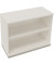 Regal 2OH B1000xT442xH781mm Silberaluminium/Diamant Weiß