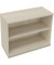 Regal 2OH B1000xT442xH781mm Silberaluminium/Akazie hell
