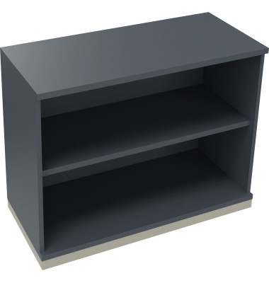 Regal 2OH B1000xT442xH781mm Silberaluminium/Lavagrau