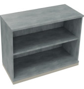 Regal 2OH B1000xT442xH781mm Silberaluminium/Beton hell