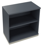 Regal 2OH B800xT442xH781mm Silberaluminium/Lavagrau