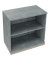 Regal 2OH B800xT442xH781mm Silberaluminium/Beton hell