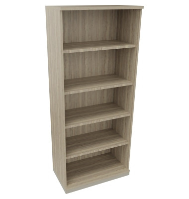 Regal 5OH B800xT442xH1869mm Silberaluminium/Eiche Natur