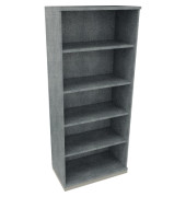 Regal 5OH B800xT442xH1869mm Silberaluminium/Beton hell