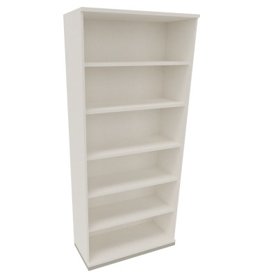 Regal 6OH B1000xT442xH2221mm Silberaluminium/Diamant Weiß
