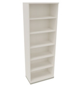 Regal 6OH B800xT442xH2221mm Silberaluminium/Diamant Weiß
