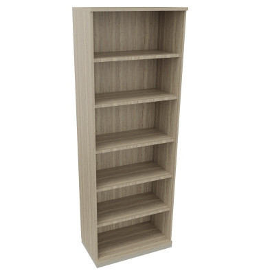Regal 6OH B800xT442xH2221mm Silberaluminium/Eiche Natur