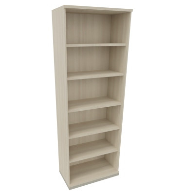 Regal 6OH B800xT442xH2221mm Silberaluminium/Akazie hell