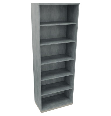Regal 6OH B800xT442xH2221mm Silberaluminium/Beton hell