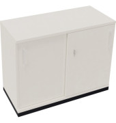 Schiebet&uuml;renschrank endless 820118901, abschlie&szlig;bar, 2 OH, diamantwei&szlig;, 100x78,1x44,2cm (BxHxT)
