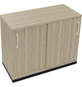 Schiebet&uuml;renschrank endless 820118971, abschlie&szlig;bar, 2 OH, eiche natur, 100x78,1x44,2cm (BxHxT)