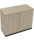 Schiebet&uuml;renschrank endless 820118971, abschlie&szlig;bar, 2 OH, eiche natur, 100x78,1x44,2cm (BxHxT)