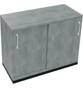 Schiebet&uuml;renschrank endless 820118983, abschlie&szlig;bar, 2 OH, beton hell, 100x78,1x44,2cm (BxHxT)