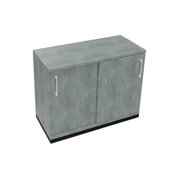 4003969073333 - Schiebetürenschrank 2OH B1000xT442xH781mm an Beton hell 4003969073333 Soennecken