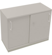 Schiebetürenschrank 2OH B1000xT442xH781mm si/Lichtgrau