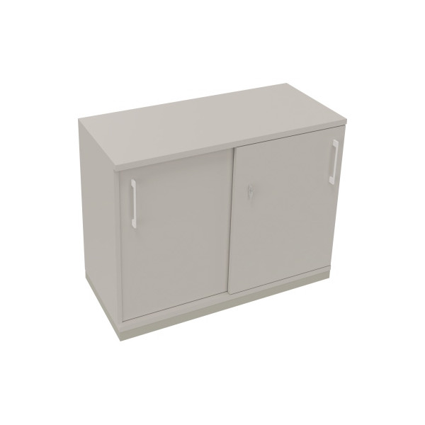 4003969073326 - Schiebetürenschrank 2OH B1000xT442xH781mm si Lichtgrau 4003969073326 Soennecken